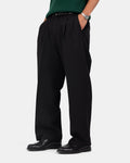 Essential Pleated Trousers — Black