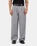 Signature Pleated Trousers — Grey