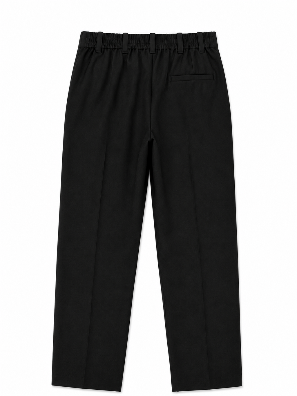 Essential Pleated Trousers — Black