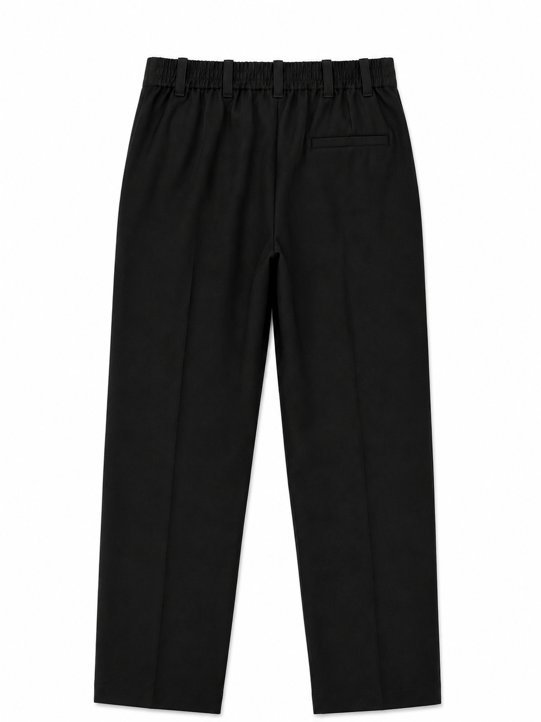 Essential Pleated Trousers — Black