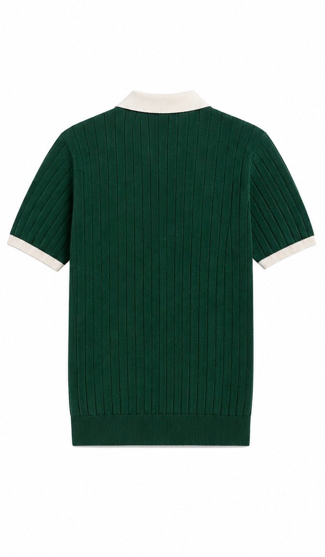 Forest Green Knit Polo