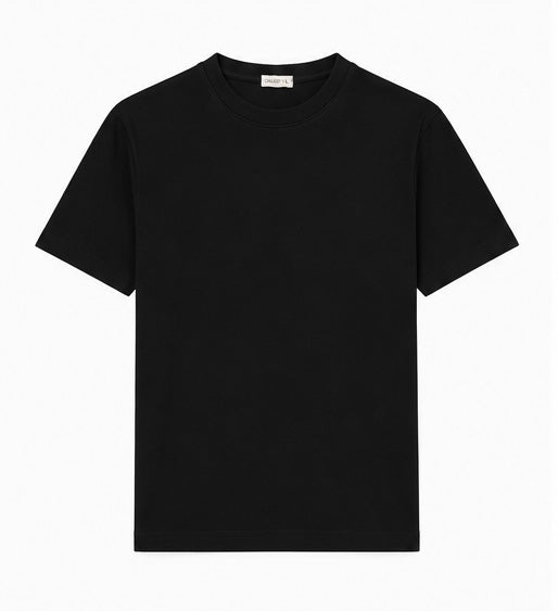 Black Ribbed T-Shirt
